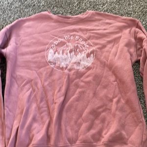 “Double eagle” pink warm sweater, lightly worn